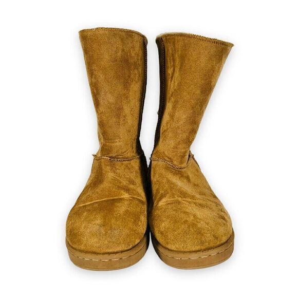 Unbranded Suede with Fur Lining Winter Boots Brown Women's 6 - Picture 3 of 12